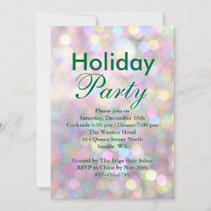 Colourful Corporate Holiday Party Invitation
