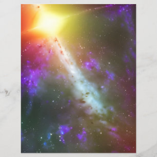 Colourful Cosmic Dreams Scrapbook Paper