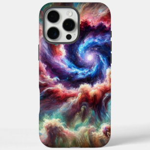 Colourful Cosmic Galaxy Swirl with Radiant Nebula iPhone 16 Pro Max Case