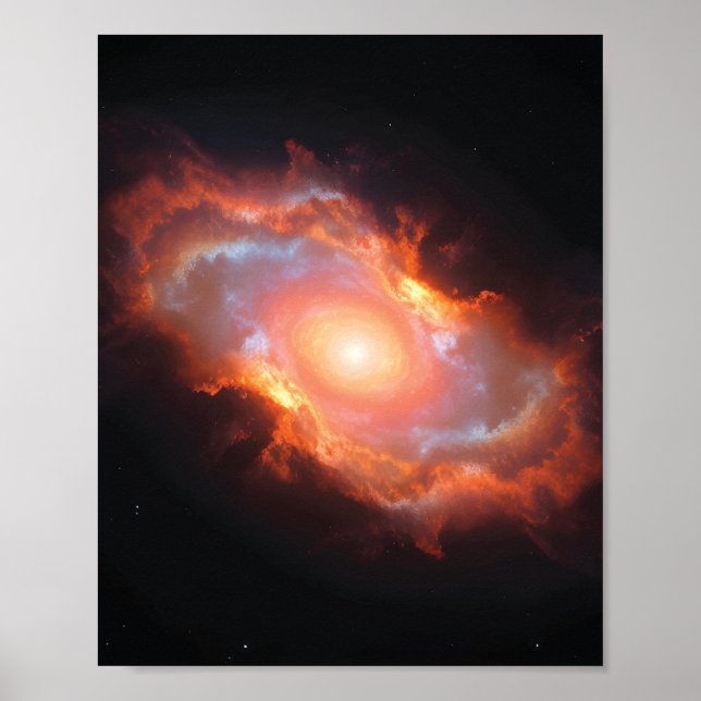 Colourful Cosmic Nebula Poster (Front)