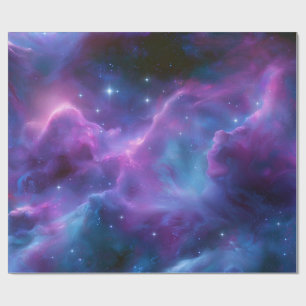 Colourful Cosmic Nebula Wrapping Paper