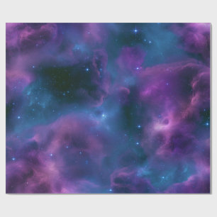 Colourful Cosmic Nebula Wrapping Paper
