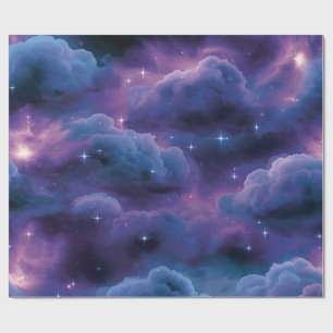 Colourful Cosmic Nebula Wrapping Paper