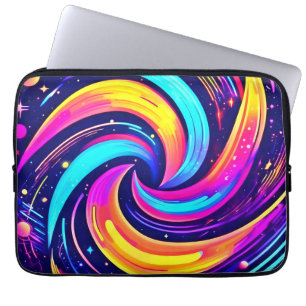 Colourful Cosmic Swirl Laptop Sleeve