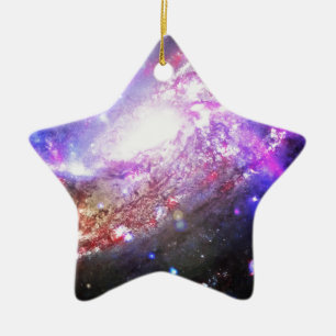 Colourful Cosmos Ceramic Tree Decoration