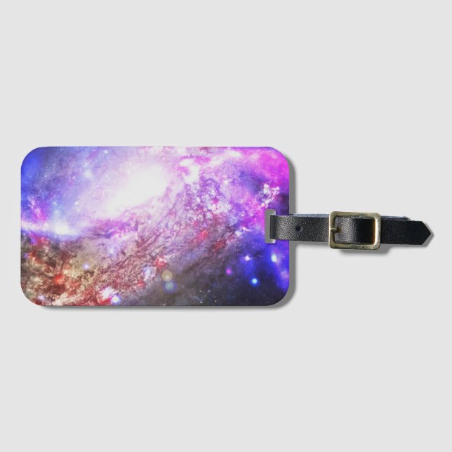 Colourful Cosmos Luggage Tag (Front Horizontal)
