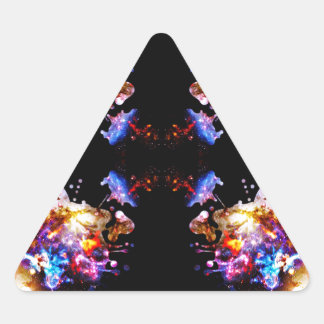 Colourful CosmosColorful Cosmos Triangle Sticker
