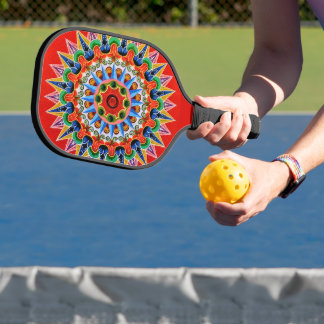 Colourful Costa Rica Folklore Design Pickleball Paddle