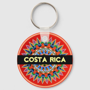 Colourful Costa Rica Key Ring