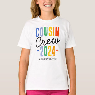 Colourful Cousin Crew Family Vacation T-Shirt