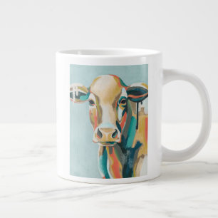 Colourful Cow Large Coffee Mug