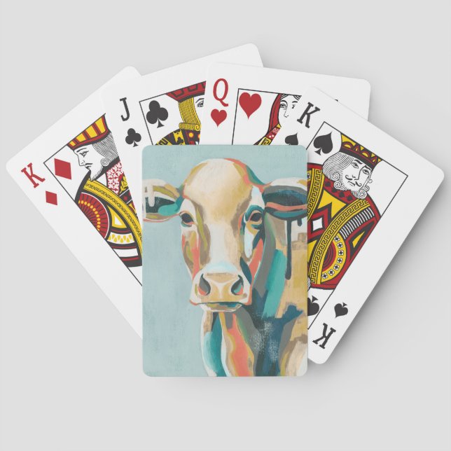 Colourful Cow Playing Cards (Back)