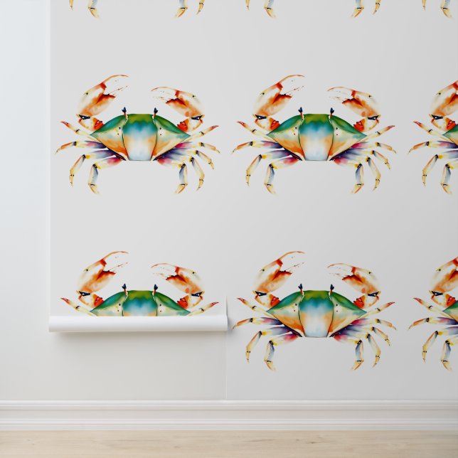 Colourful Crab Coastal Sand Dollar Seaside Wallpaper (Application)