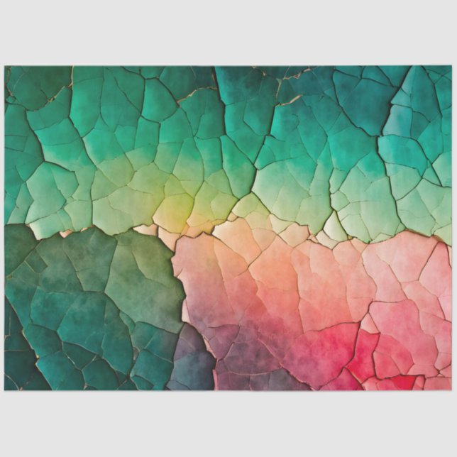 Colourful Crackle Paper Art Tissue Paper (Front)