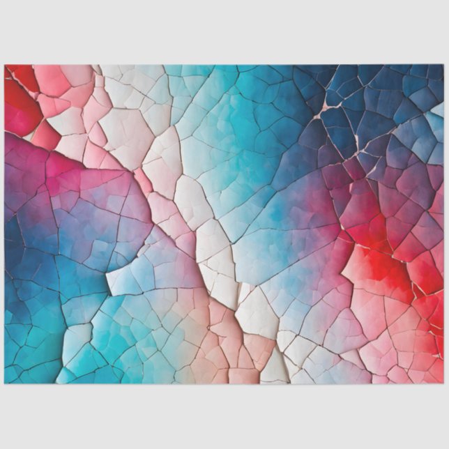 Colourful Crackle Paper Art Tissue Paper (Front)