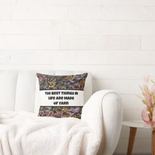 Colourful Crafter Knit Crochet Crafty Love Yarn Cushion