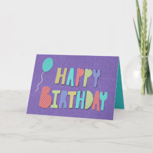 Colourful Crafty Birthday Card