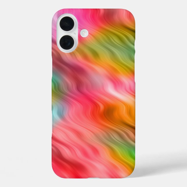 Colourful Crane Flower Wavy Texture Case-Mate iPhone Case (Back)