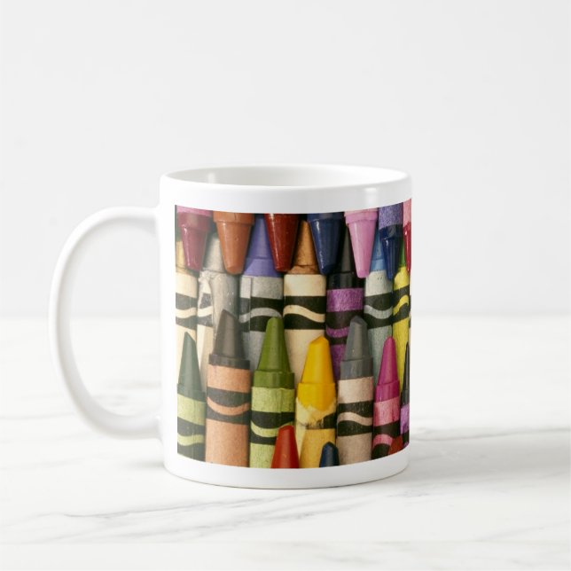 Colourful Crayons Coffee Mug (Left)