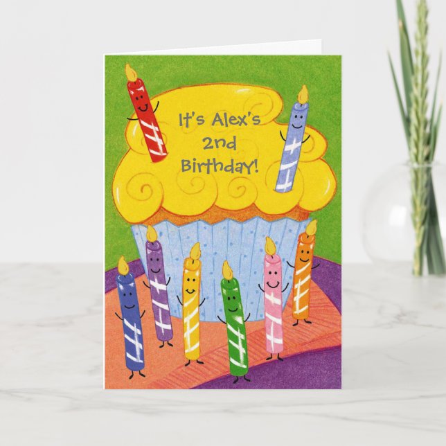 Colourful crayons customisable invitations (Front)