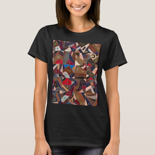 Colourful crazy quilt T-Shirt (Front)