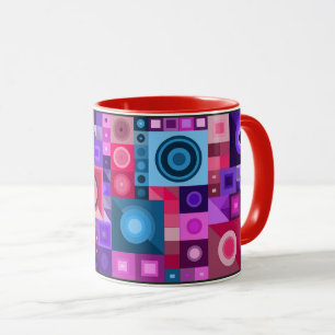 Colourful creative artistic graphical birthday gif mug