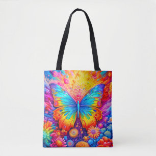 Colourful Creative Butterfly Art Illustration Tote Bag
