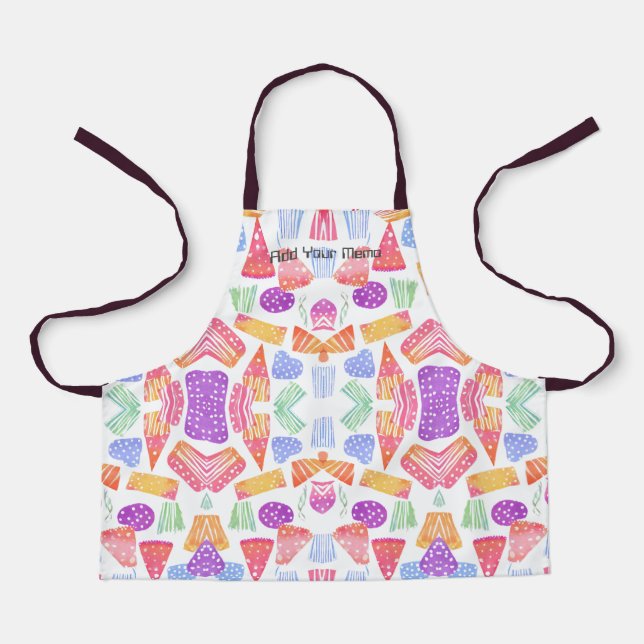 Colourful Creative Cooking Apron (Front)