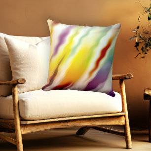 Colourful Creative Flow Abstract Pattern Pillow