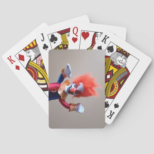 Colourful Creepy Scary Clown Playing Cards (Back)