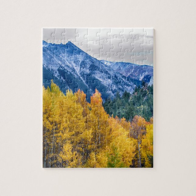 Colourful Crested Butte Colorado Jigsaw Puzzle (Vertical)