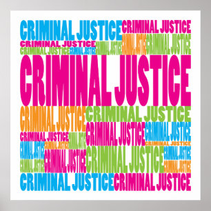 Colourful Criminal Justice Poster