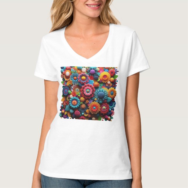 Colourful Crochet Creations T-Shirt (Front)