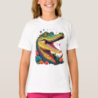 Colourful Crocodile Portrait