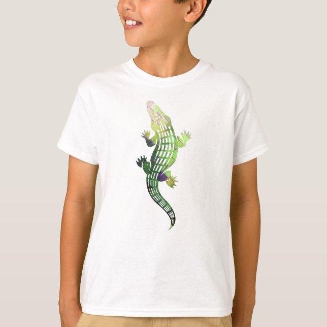 colourful crocodile T-Shirt (Front)