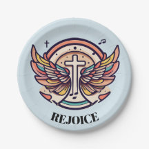 Colourful Cross Agnel Wings Rejoice 