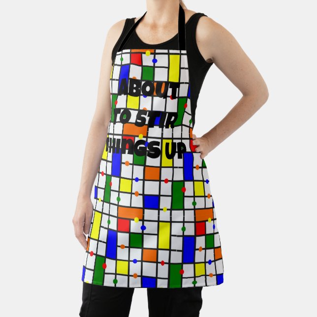 Colourful Crossword  Apron (Insitu)