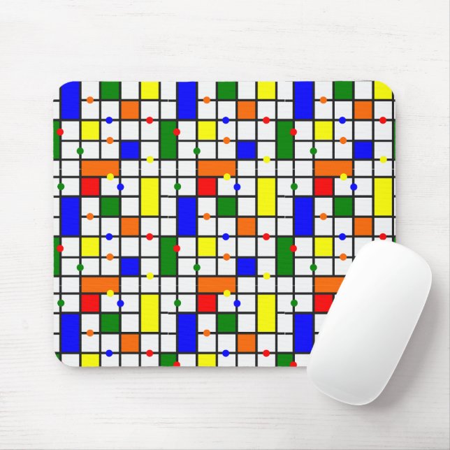 Colourful Crossword  Mouse Mat (With Mouse)