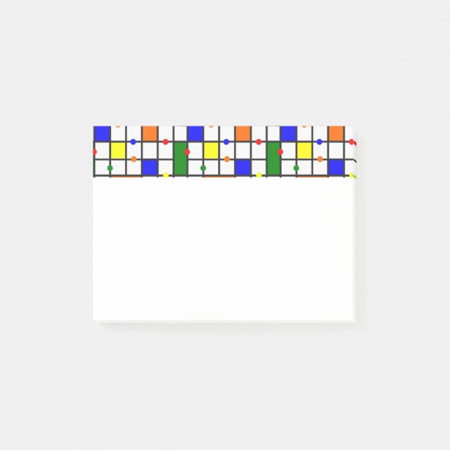 Colourful Crossword  Post-it Notes (Front)