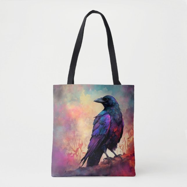 Colourful Crow Raven Bird 97 Tote Bag (Front)