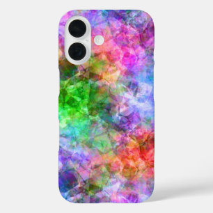 Colourful Crumpled Texture iPhone 16 Case