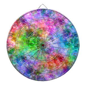Colourful Crumpled Texture Dartboard