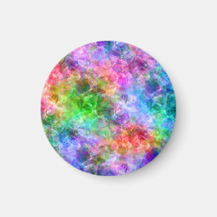 Colourful Crumpled Texture Magnet