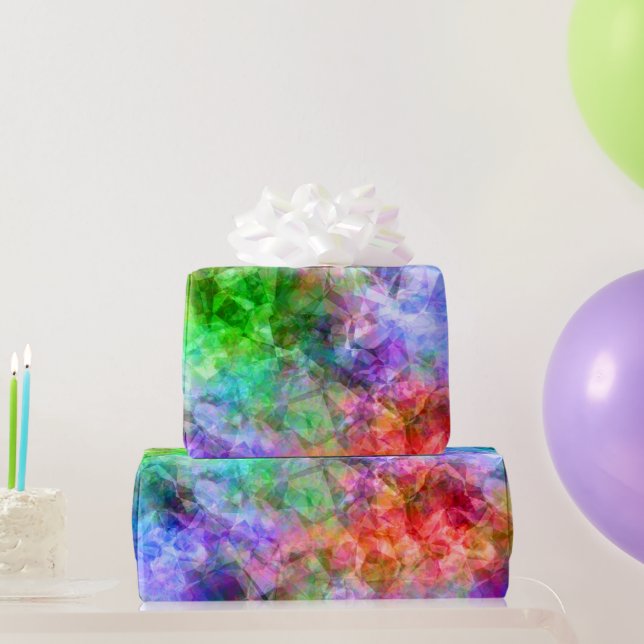 Colourful Crumpled Texture Wrapping Paper (Party Gifts)