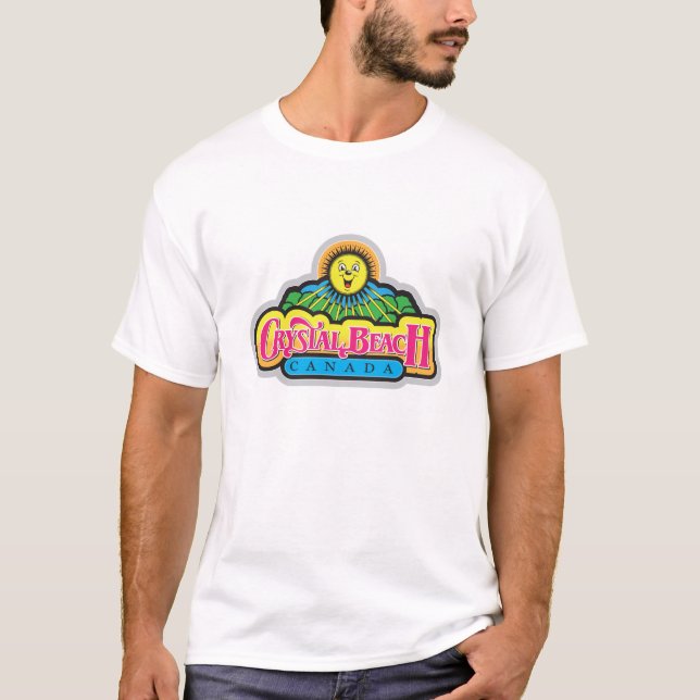 Colourful Crystal Beach T-Shirt (Front)