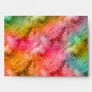 Colourful Crystal Glass Pattern Envelope