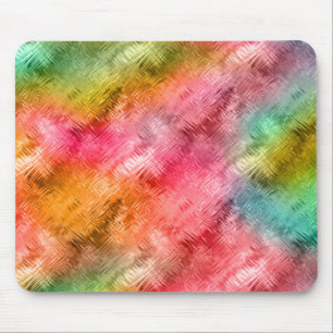 Colourful Crystal Glass Pattern Mouse Mat