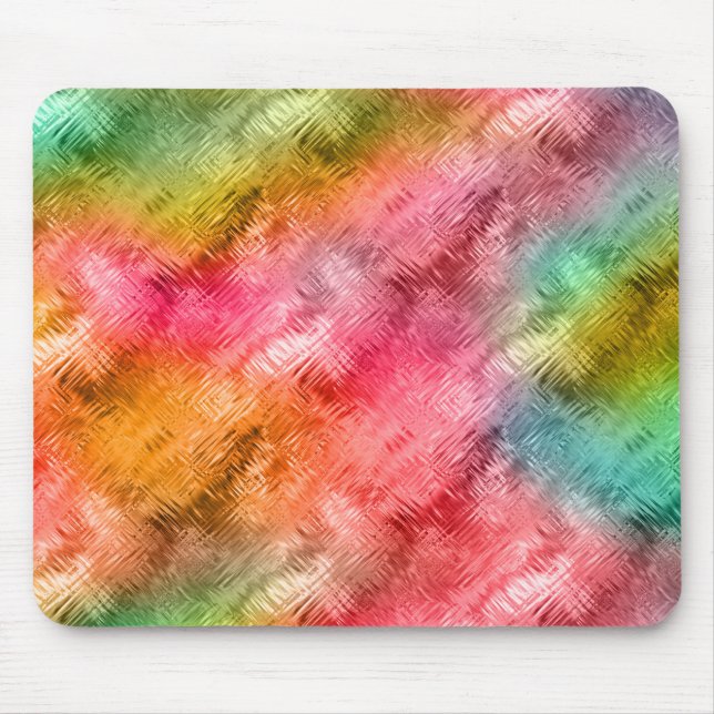 Colourful Crystal Glass Pattern Mouse Mat (Front)