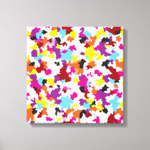 Colourful Crystalline Irregular Abstract Pattern  Canvas Print