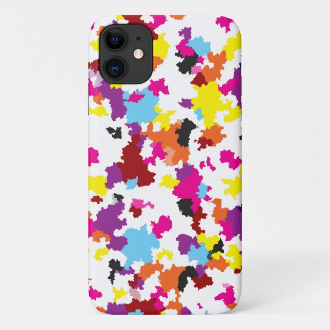 Colourful Crystalline Irregular Abstract Pattern  Case-Mate iPhone Case (Back)